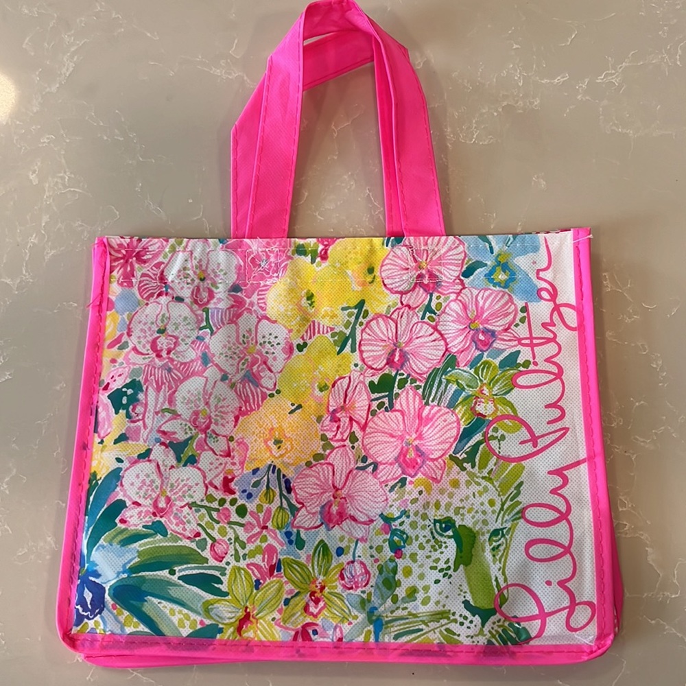 NEW Lilly Pulitzer Reusable Vinyl Bag (Small) NWOT